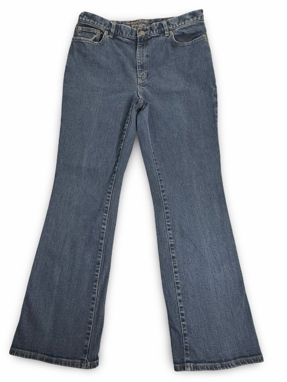VTG Lauren Jeans‎ Co Y2K Ralph Lauren Bootcut Jeans Womens 10 Blue Stretch Denim